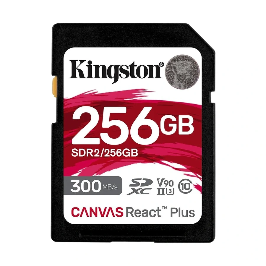 Kingston 256GB Canvas React Plus V90 UHS-II SDXC Memory Card