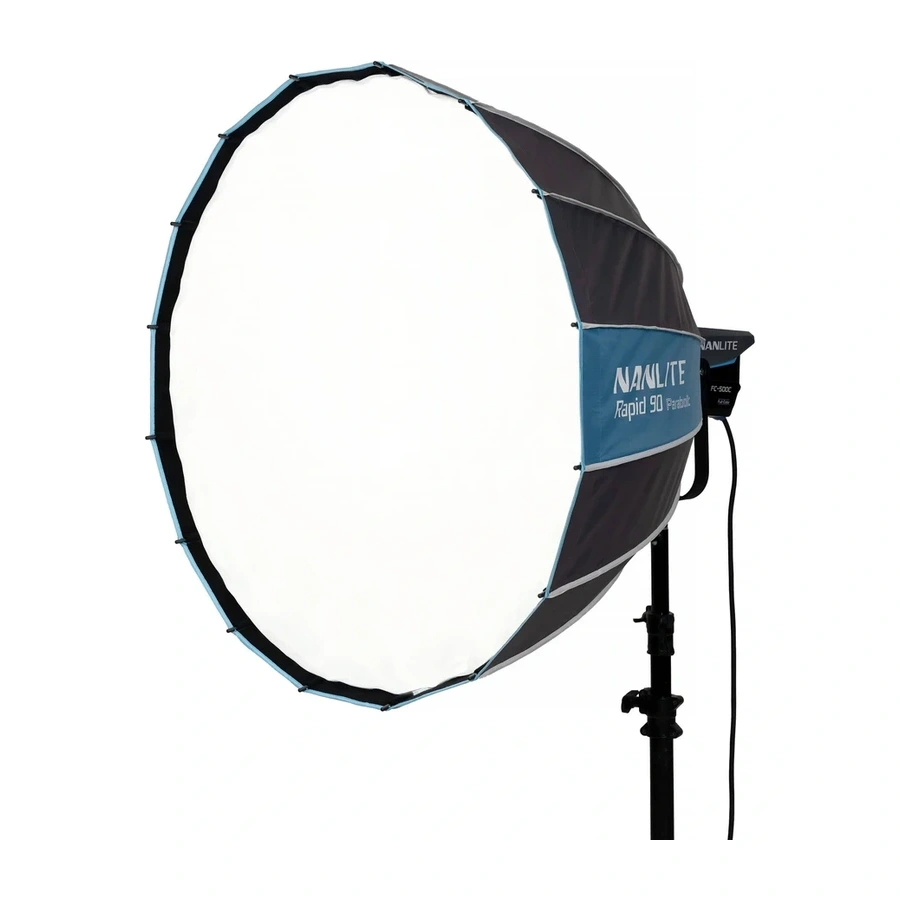 Nanlite Rapid 90 Parabolic Softbox with grid