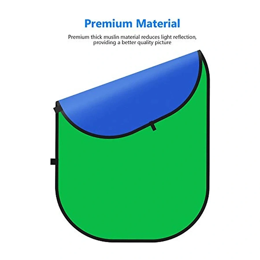 NEEWER 1.5×2 m Green/Blue Chromakey Backdrop