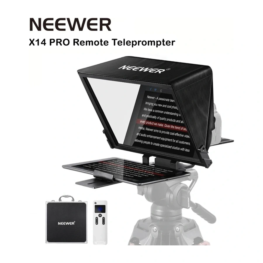 Neewer X14 Pro Remote Teleprompter for Android and iOS Tablets