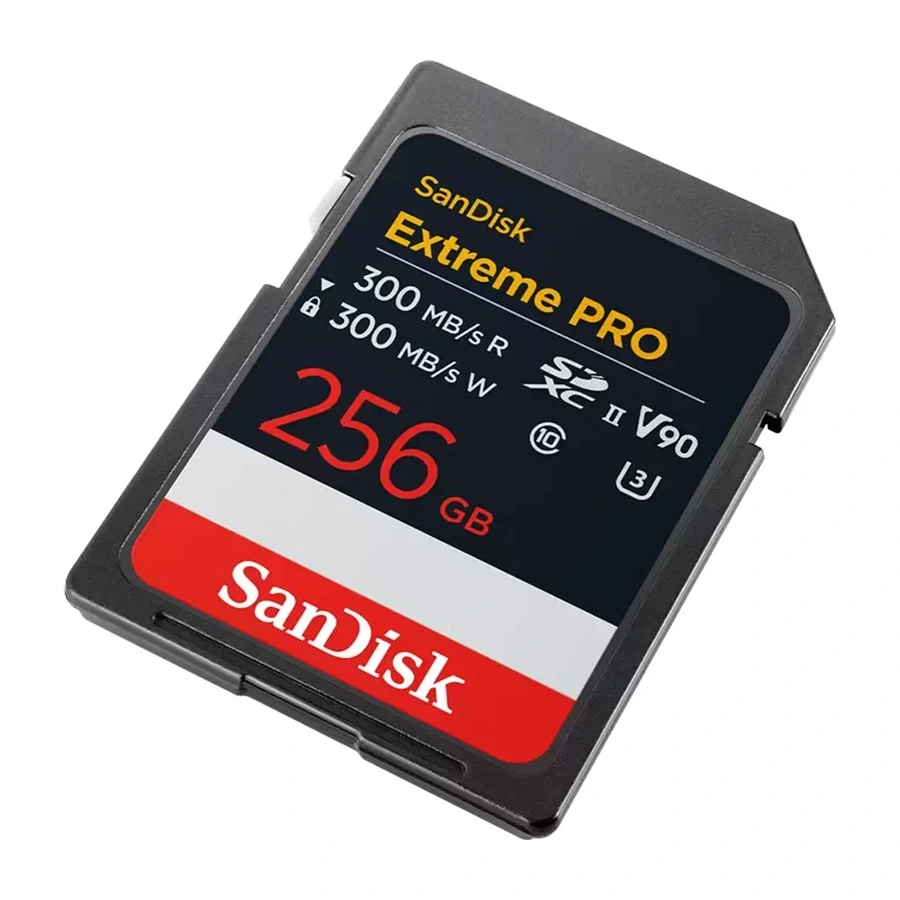 SanDisk 256GB Extreme PRO UHS-II V90 SDXC Memory Card